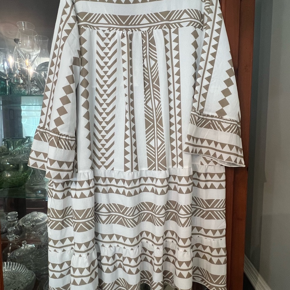 Chic Tribal Print Mini Dress - Picture 3 of 3